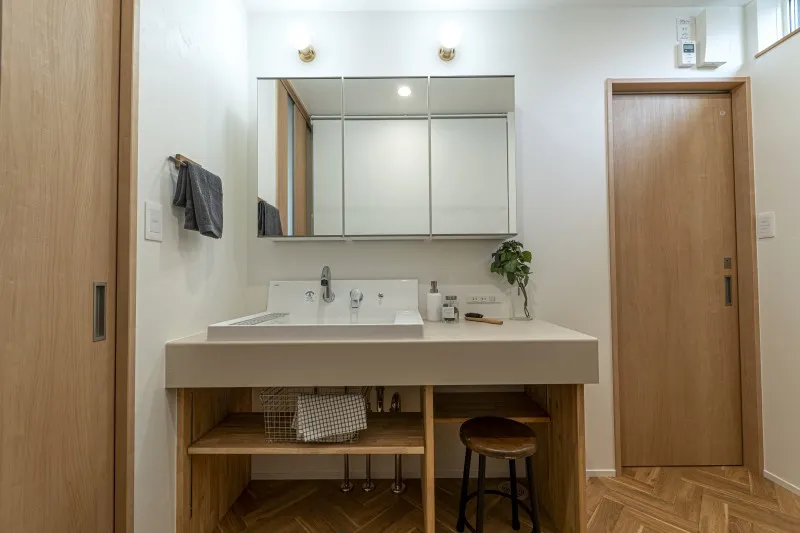 堺市注文住宅　新築・建替え　洗面