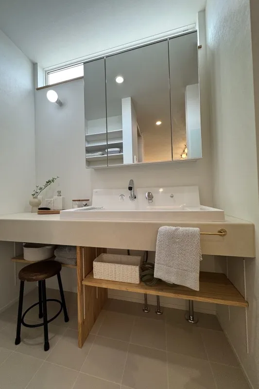 堺市注文住宅　新築・建替え　洗面