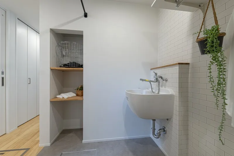 堺市注文住宅 新築・建替え ランドリーシューターから1階へ