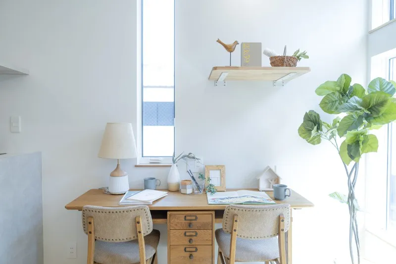 堺市注文住宅　新築・建替え　LDKスタディコーナー