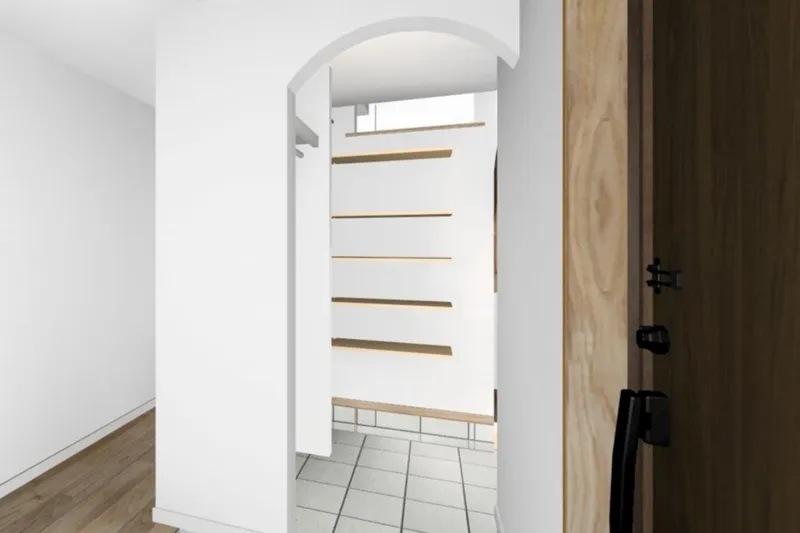 第95回 完成見学会 シューズクローク